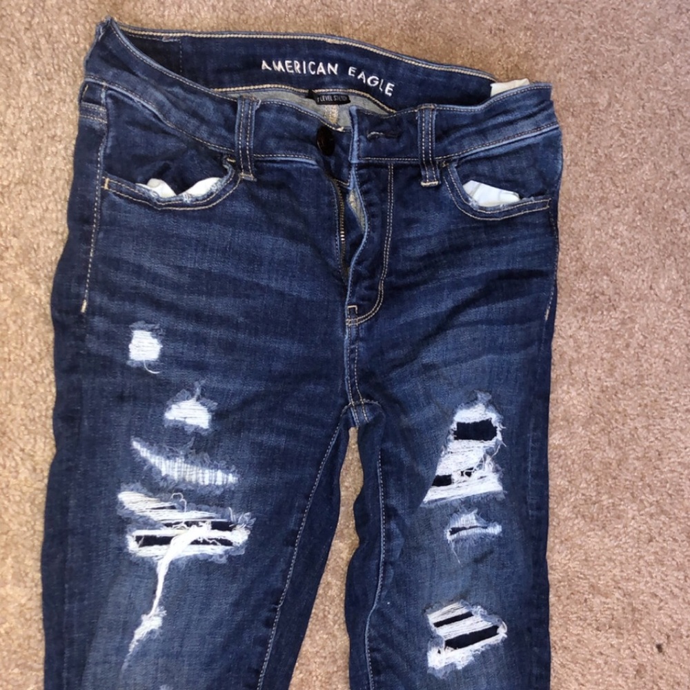 AR ripped skinny jeans